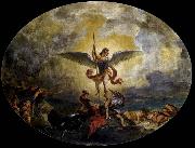 Eugene Delacroix St Michael defeats the Devil china oil painting artist